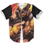 Marvel X-Men Wolverine Fighting Stance Badass Baseball Shirt