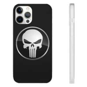 Marvel's The Punisher Logo Black iPhone 12 Fitted Case
