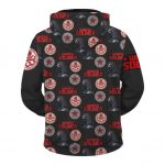 Marvel's Winter Soldier Hail Hydra Black Red Dope Zip Up Hoodie