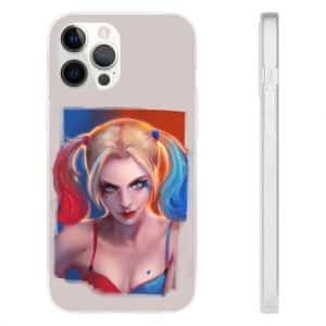 Sexy Harley Quinn Blue And Red Vibrant iPhone 12 Cover