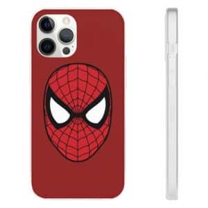 Spider-Man Minimalist Red Face Logo iPhone 12 Fitted Case