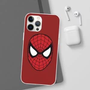 Spider-Man Minimalist Red Face Logo iPhone 12 Fitted Case
