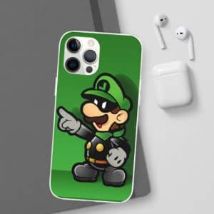 Super Mario Twin Brother Luigi Bandit Green iPhone 12 Case