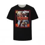 The Invincible Iron Man Tony Stark Awesome Pattern Black T-shirt