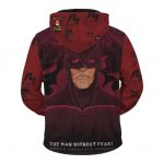 The Daredevil Matthew Murdock Cool Red Zip Up Hoodie