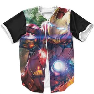 Tony Stark Iron Man Mark VII Armor Dope Baseball Jersey
