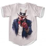 Venom Carnage Uncle Sam US Army Parody White MLB Jersey
