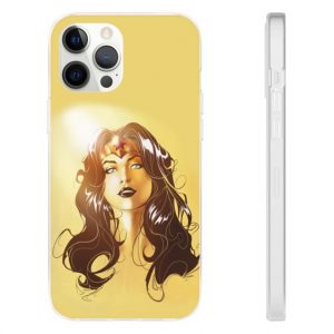 Wonder Woman Comic Illustration Yellow iPhone 12 Case