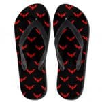 Awesome Batman Beyond Logo Pattern Art Black Thong Sandals