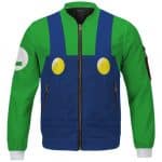 Amazing Nintendo Luigi Costume Cosplay Green Bomber Jacket