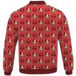 Awesome Doctor Mario Pattern Cool Red Letterman Jacket