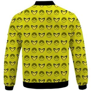 Pokemon Pichu & Pokeballs Adorable Pattern Varsity Jacket