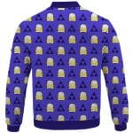 Princess Zelda Shiek Persona Pattern Violet Letterman Jacket