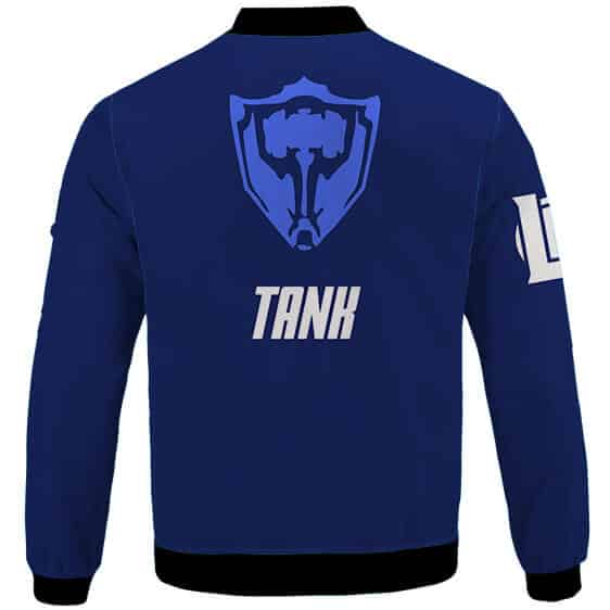 Tank Main Icon League Of Legends Blue Letterman Jacket