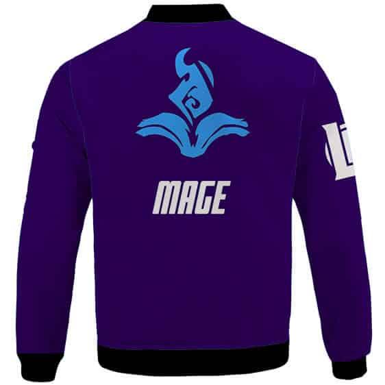 League Of Legends Mage Role Icon Violet Varsity Jacket