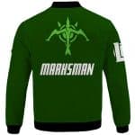 League Of Legends Marksman ADC Icon Green Bomber Jacket