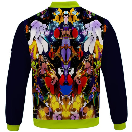 Awesome Smash Bros Trippy Artwork Design Varsity Jacket