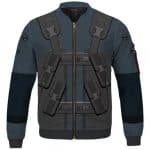 MGS2 Solid Snake Sneaking Suit Cosplay Bomber Jacket