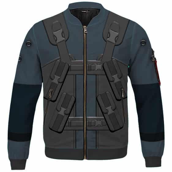 MGS2 Solid Snake Sneaking Suit Cosplay Bomber Jacket