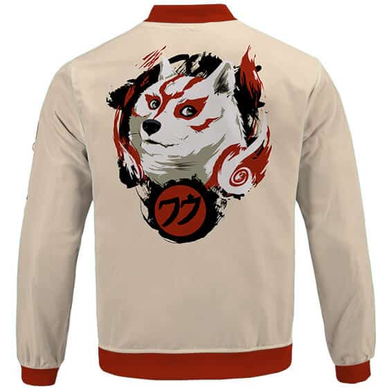 Adorable Okami Firefox Doge Artwork Parody Varsity Jacket