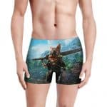 Biomutant Kung-Fu Fable RPG Saboteur Men's Boxer Briefs