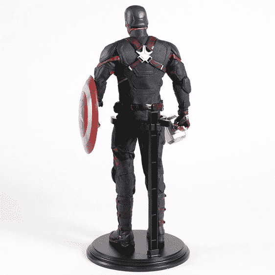 Captain America Holding Thor's Mjolnir Statue Model Toy