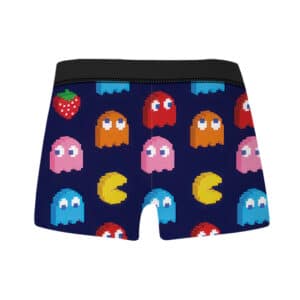 Classic Pac-Man Ghosts and Fruits Pattern Men's Underwear