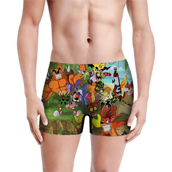 Crash Bandicoot Game Characters Men's Boxer Shorts