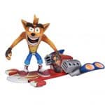 Crash Bandicoot with Jet Board Movable Joint Toy Figure