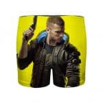 Cyberpunk 2077 Mercenary Vincent Yellow Men's Boxer Briefs