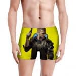Cyberpunk 2077 Mercenary Vincent Yellow Men's Boxer Briefs
