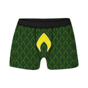 DC Comics Aquaman Pattern Art Green Men's Underwear