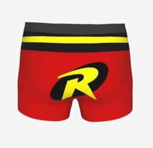 DC Comics Classic Robin Costume Style Red Men's Boxers (2)