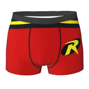 DC Comics Classic Robin Costume Style Red Men's Boxers (2)