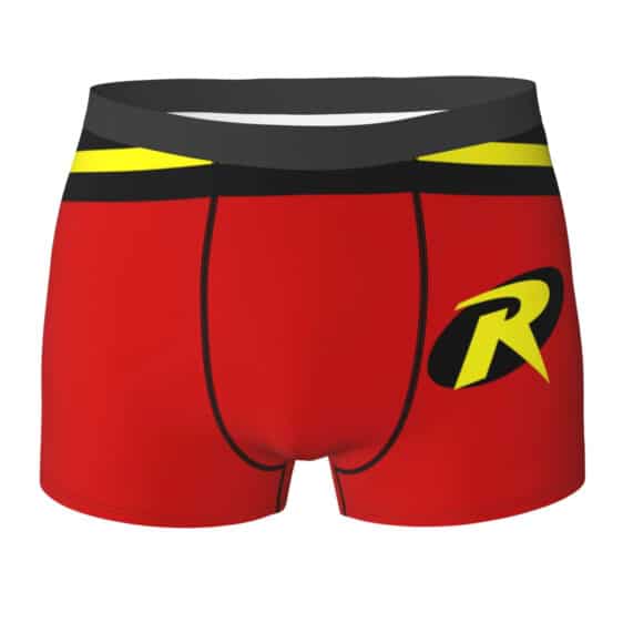 DC Comics Classic Robin Costume Style Red Men's Boxers (2)