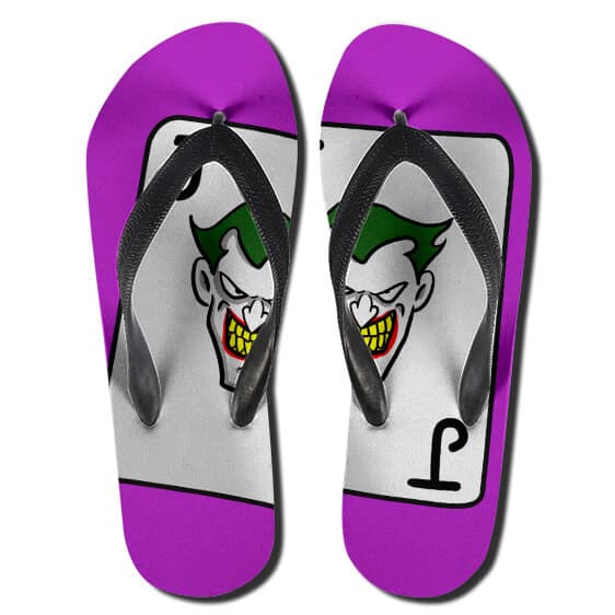 DC Comics Joker Card Cartoon Art Badass Flip Flop Sandals - Superheroes  Gears