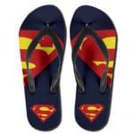DC Comics Superman Iconic Logo Navy Blue Flip Flop Sandals