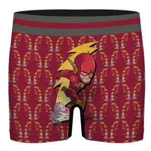 DC Comics The Flash Chibi Art Pattern Cute Men's Underwear