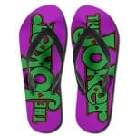 DC Comics The Joker Logo Art Awesome Flip Flop Slippers