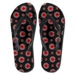 DC Comics Victor Stone Cyborg Logo Pattern Dope Flip Flops