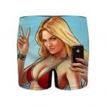 Grand Theft Auto V Cover Blonde Bikini Girl Men's Boxers