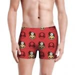 Iconic Doctor Mario Pattern Red Men's Boxer Briefs