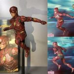 Justice League DC Superhero The Flash Statue Model Toy