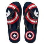 Marvel Captain America Shield Logo Stylish Thong Sandals