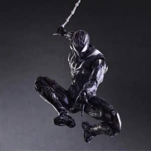 Marvel Comics Black Spider-Man Posable Model Action Toy