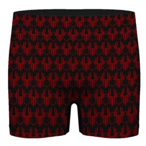 Marvel Spiderman Logo Pattern Black Red Men's Underwear