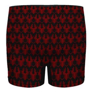 Marvel Spiderman Logo Pattern Black Red Men's Underwear