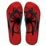 Miles Morales Spiderman Spray Paint Logo Flip Flop Sandals