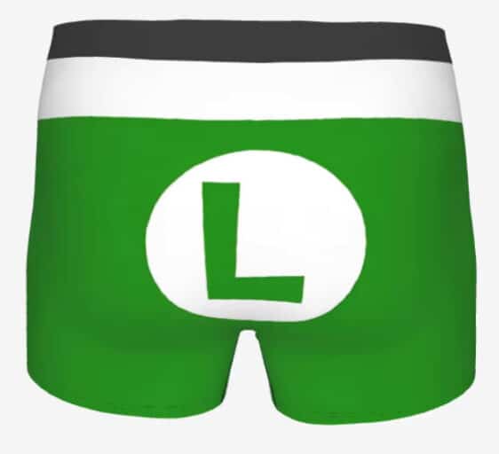 Nintendo Luigi Costume Logo Green Men's Boxer Briefs