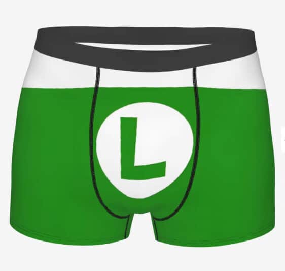 Nintendo Luigi Costume Logo Green Men's Boxer Briefs